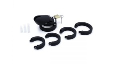 Kiotos - Silicone Male Chastity Lock - Black