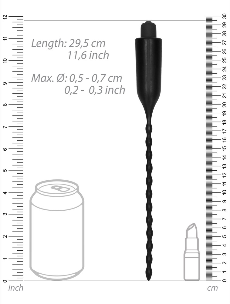 ElectroShock - 電刺激尿道塞 - 黑色 照片-8