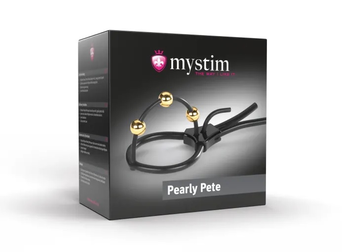 Mystim - Pearly Pete 陰莖冠狀溝電擊綁帶 照片-5